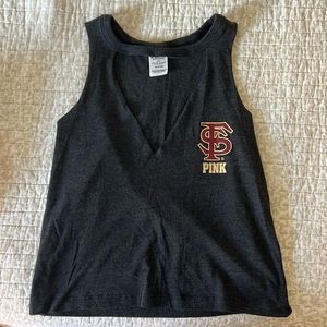 FSU VS/Pink Crop Tank